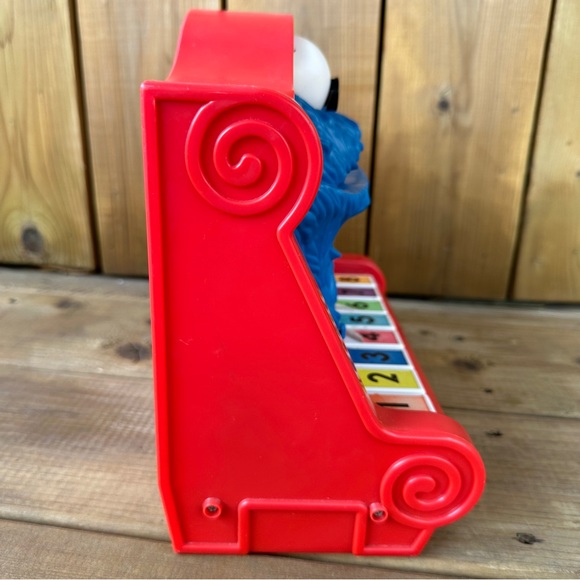 Vintage 1976 Sesame Street Cookie Monster Piano Toy - Picture 8 of 9